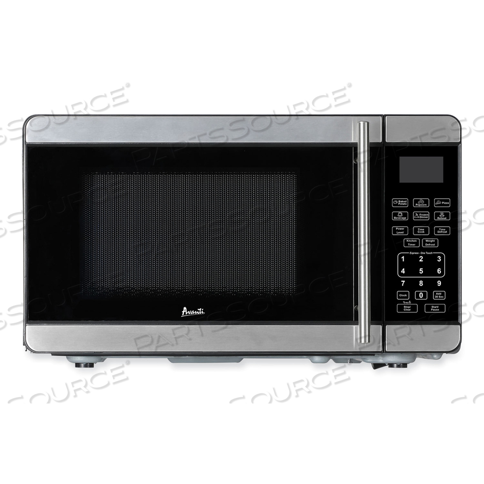 0.7 CUBIC FOOT MICROWAVE OVEN, 700 WATTS, STAINLESS STEEL/BLACK by Avanti Products