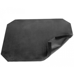 REPLACEMENT KICKPLATE COVER - 24 IN X 30 IN RUBBBER WITH VELCRO TRIM BLACK by Shuttle Systems - Contemporary Design