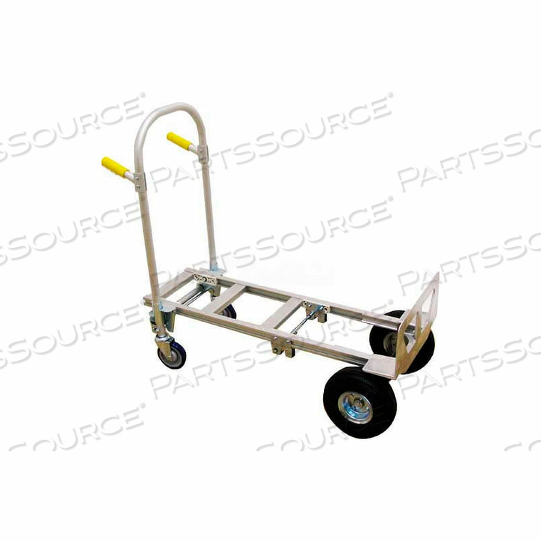 SPARTAN JR. ALUMINUM 2-IN-1 HAND TRUCK NO-FLAT WHEELS by Wesco