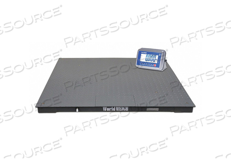 FLOOR SCALE 5000 LB 48 IN L CARBON STEEL by B-Tek