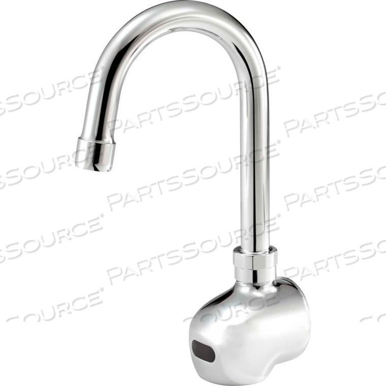 6" WIDE GOOSENECK WALL MOUNT ELECTRONIC FAUCET by Krowne