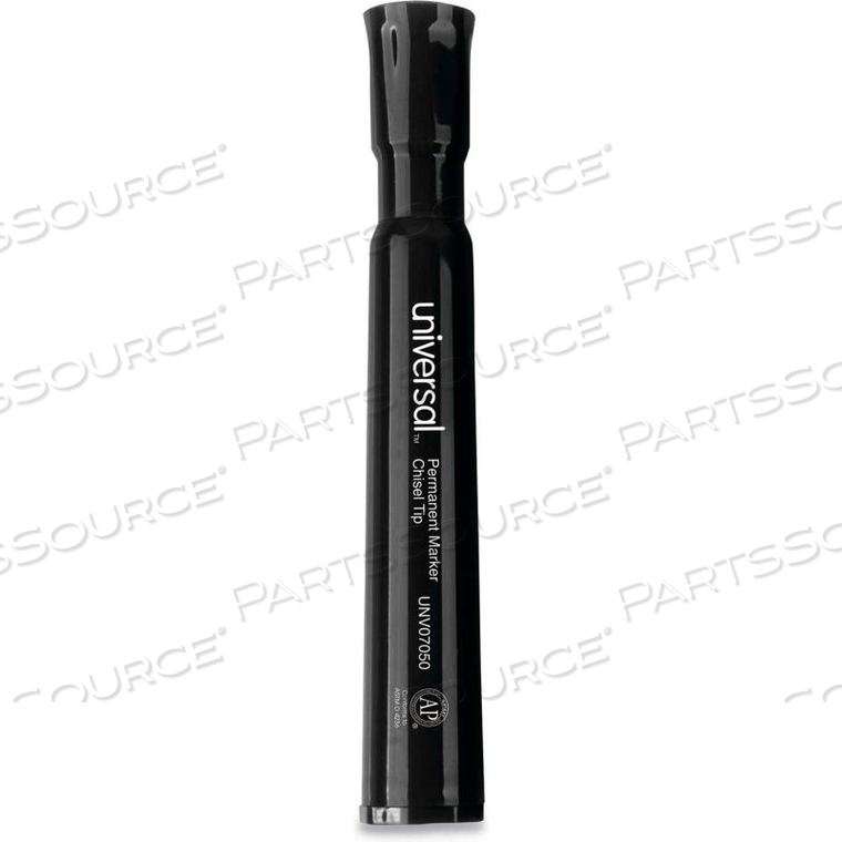 CHISEL TIP PERMANENT MARKER, BROAD, BLACK, 36/PACK by Universal Products CHISEL TIP PERMANENT MARKER, BROAD, BLACK, 36/PACK by Universal Products