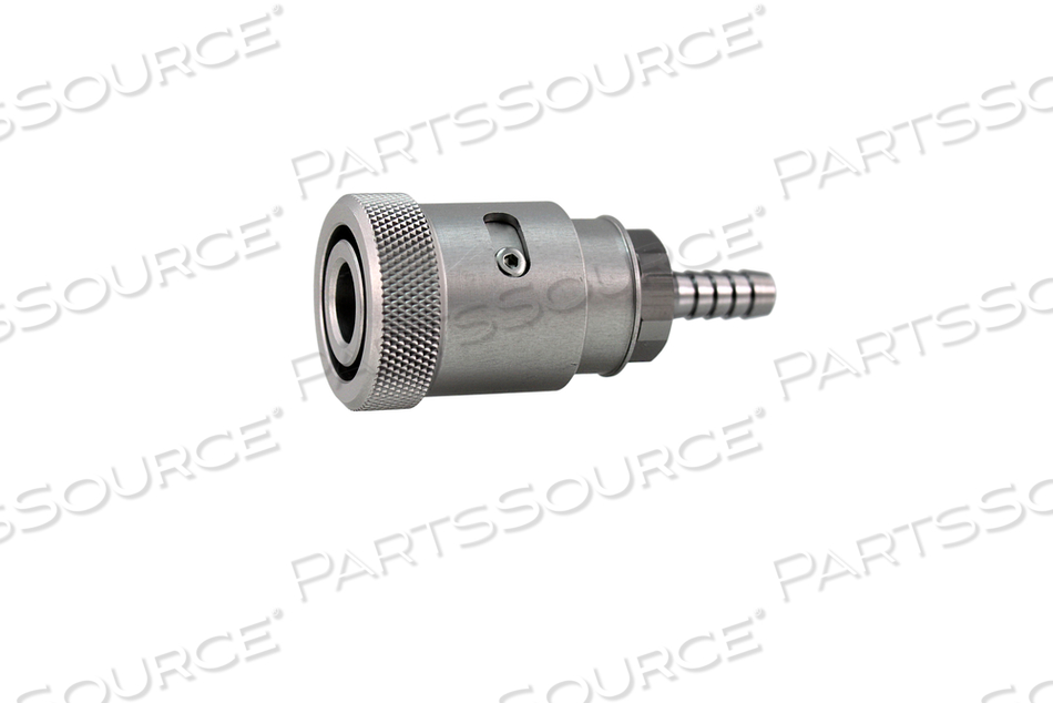 COUPLER, SCHRADER, 1/4IN CONNECTION SIZE, FEMALE HOSE BARB CONNECTION TYPE, MEDICAL AIR GAS TYPE by Bay Corporation