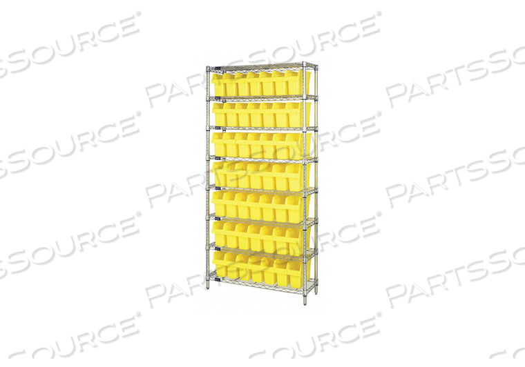 BIN SHELVING OVERALL 36 D YELLOW by Quantum Storage Systems BIN SHELVING OVERALL 36 D YELLOW by Quantum Storage Systems
