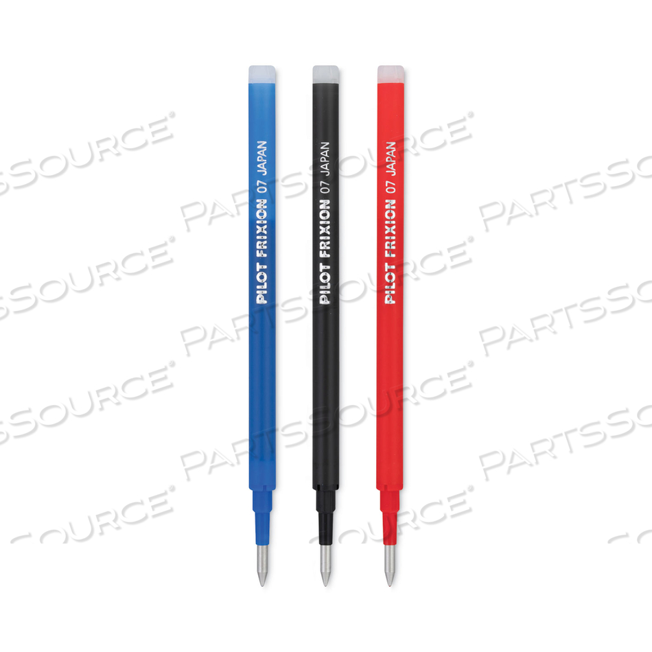 REFILL FOR PILOT FRIXION ERASABLE, FRIXION BALL, FRIXION CLICKER AND FRIXION LX GEL INK PENS, FINE TIP, ASSORTED INK by Pilot