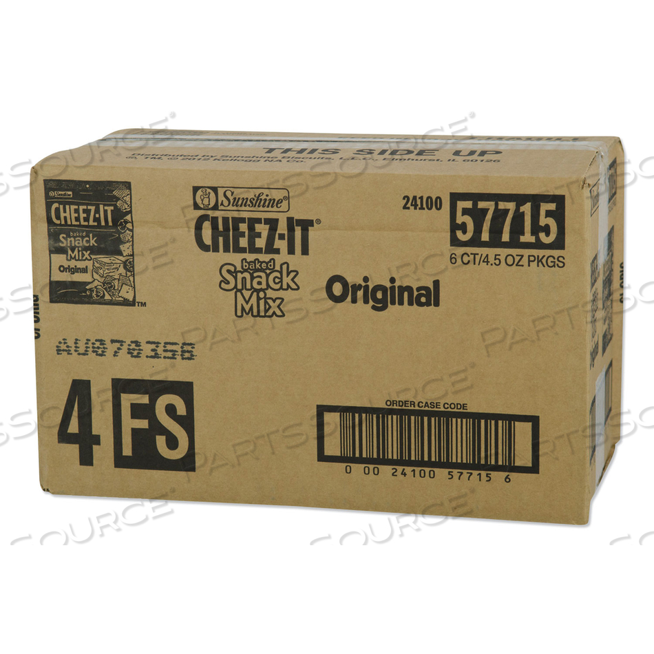 CHEEZ-IT BAKED SNACK MIX, CLASSIC CHEESE, 4.5 OZ BAG by Sunshine