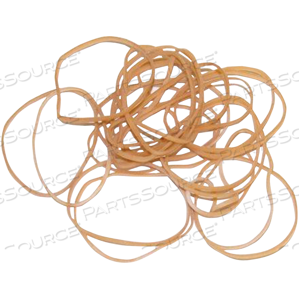 RUBBER BANDS, 1/16" X 2 1/2", BROWN, 10 LBS./CASE by BOX Partners (Box Acquisitions, LLC)