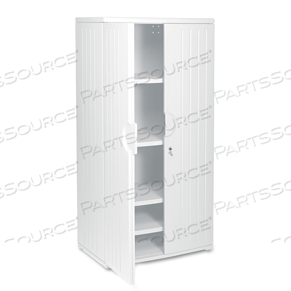 STORAGE CABINET HDPE PLATINUM 72 IN by Iceberg Enterprises