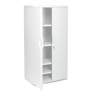 ROUGH N READY STORAGE CABINET, FOUR-SHELF, 36W X 22D X 72H, PLATINUM by Iceberg Enterprises