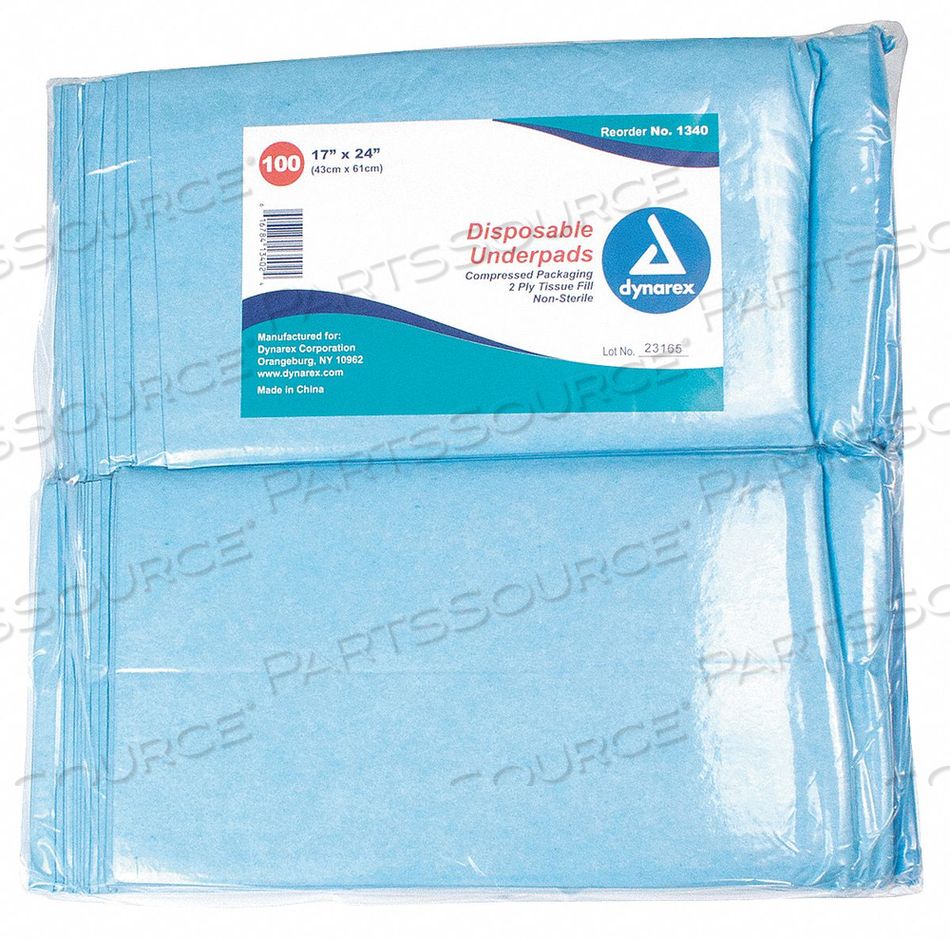 DSPSBL UNDRPDS 17X24IN TISSUE FILL PK300 by Dynarex