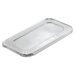 STEAM PAN FOIL LIDS, FITS ONE-THIRD SIZE PAN, 6.4 X 12.7 X 0.5, 200/CARTON by HFA