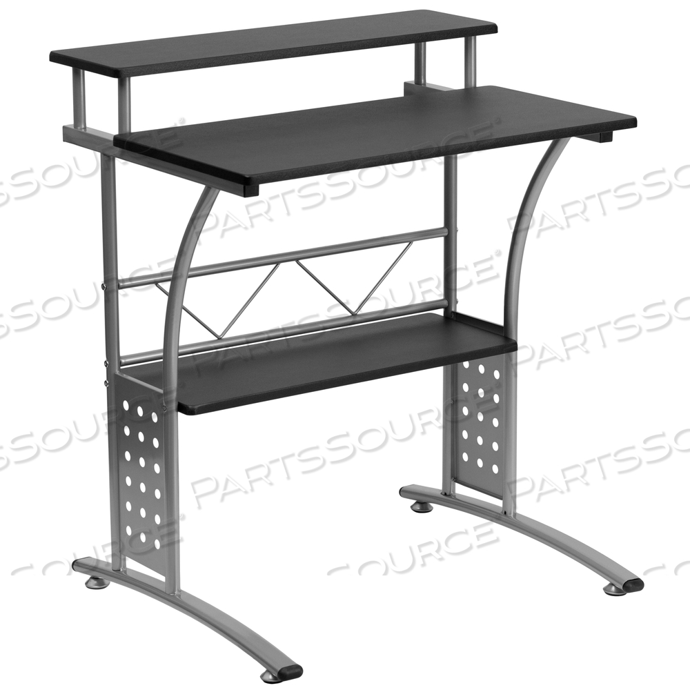 CLIFTON BLACK COMPUTER DESK by Flash Furniture CLIFTON BLACK COMPUTER DESK by Flash Furniture