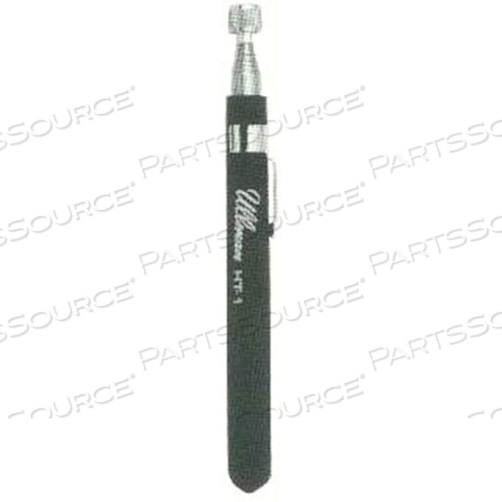 TELESCOPING MAGNETIC PICK-UP TOOL, 2.5 LB LOAD CAPACITY, 1/2 IN DIA, 6-5/8 IN L TO 33-1/4 IN L, POCKET CLIP by Ullman TELESCOPING MAGNETIC PICK-UP TOOL, 2.5 LB LOAD CAPACITY, 1/2 IN DIA, 6-5/8 IN L TO 33-1/4 IN L, POCKET CLIP by Ullman