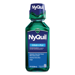 NYQUIL COLD AND FLU NIGHTTIME LIQUID, 12 OZ BOTTLE, 12/CARTON by Vicks