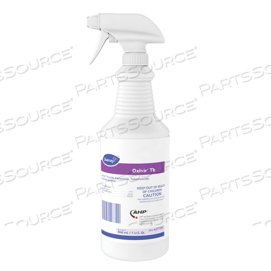 OXIVIR TB ONE-STEP DISINFECTANT CLEANER, 32 OZ BOTTLE, 12/CARTON by Diversey