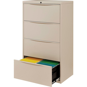 INTERION 30" PREMIUM LATERAL FILE CABINET 4 DRAWER PUTTY by Janibell Akord