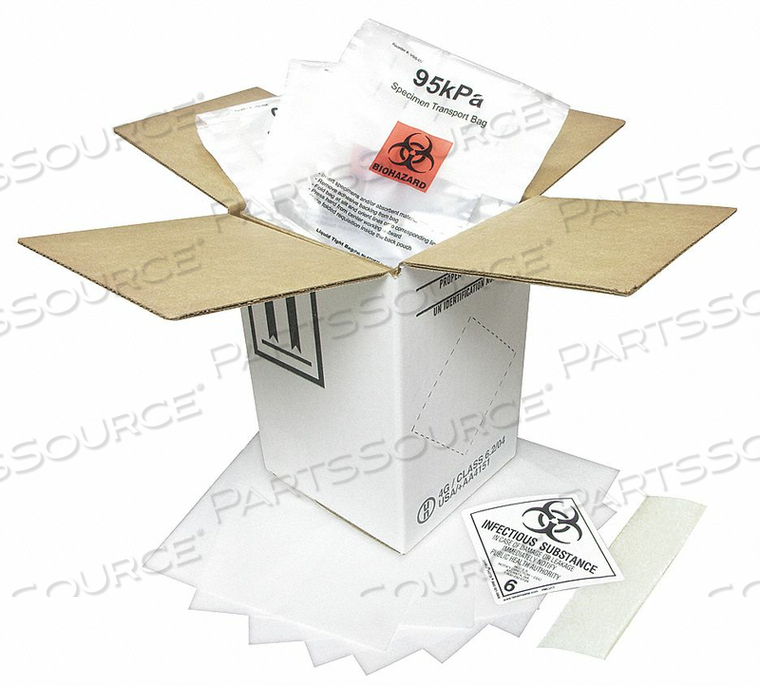 HAZMAT SHIPPING KIT 10.25 IN X 14 IN PK2 by Berlin