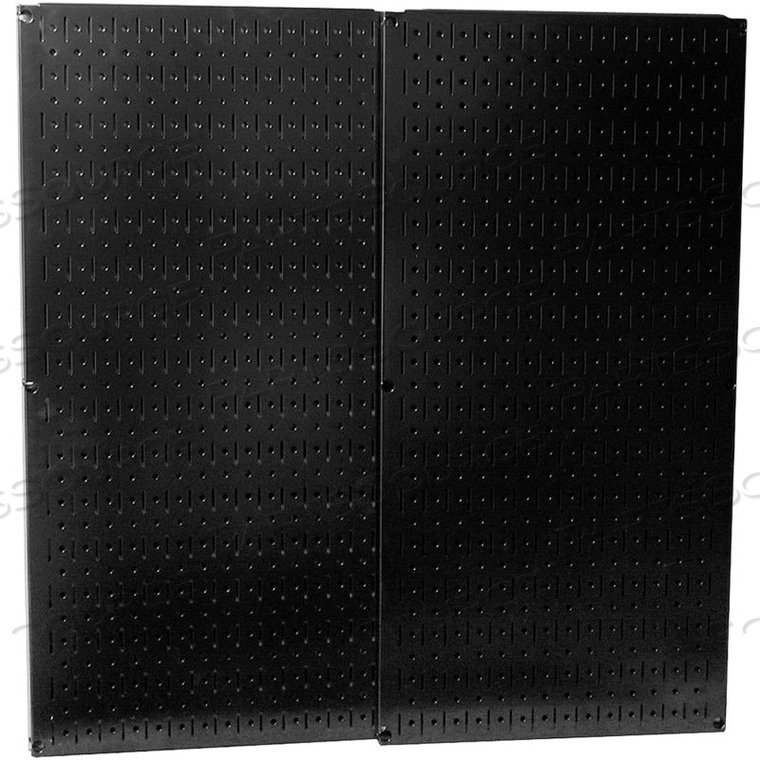 PEGBOARD PACK- 2 PANELS, BLACK METAL, 32" X 32" X 3/4" by Wall Control Pegboard PEGBOARD PACK- 2 PANELS, BLACK METAL, 32" X 32" X 3/4" by Wall Control Pegboard