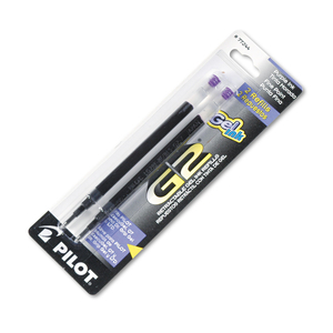 REFILL FOR PILOT B2P, DR GRIP, G2, G6, MR METROPOLITAN, PRECISE BEGREEN AND Q7 GEL PENS, FINE TIP, PURPLE INK, 2/PACK by Pilot