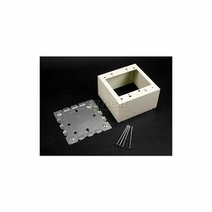 V5744S-2 2-GANG DEEP SWITCH & RECEPTACLE BOX, IVORY, 4-3/4"L by Wiremold