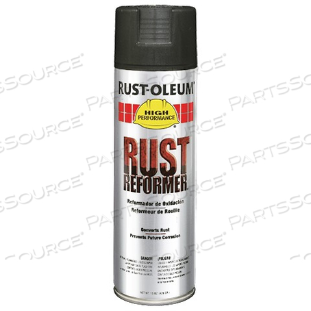 215634 RUST-OLEUM RUST REFORMER, 15 OZ, AEROSOL, SPRAY, BLACK, HIGH PERFORMANCE 