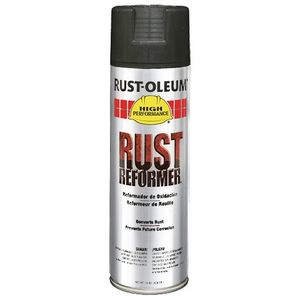 215634 RUST-OLEUM RUST REFORMER, 15 OZ, AEROSOL, SPRAY, BLACK, HIGH PERFORMANCE by Rust-Oleum