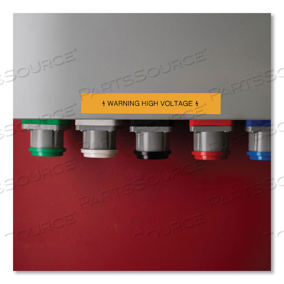 TZE LAMINATED REMOVABLE LABEL TAPES, 0.47" X 26.2 FT, BLACK ON ORANGE by Brother