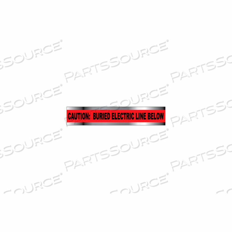 DETECTABLE UNDERGROUND WARNING TAPE - CAUTION BURIED ELECTRIC LINE BELOW - 2"W by National Marker Company DETECTABLE UNDERGROUND WARNING TAPE - CAUTION BURIED ELECTRIC LINE BELOW - 2"W by National Marker Company