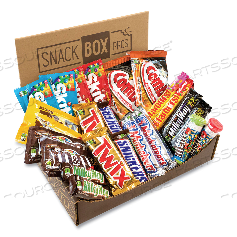 MARS FAVORITES SNACK BOX, 25 ASSORTED SNACKS 