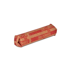 FLAT COIN WRAPPER, $0.50 PENNIES CAPACITY, PRICE PACK OF 1000 by Sparco Products FLAT COIN WRAPPER, $0.50 PENNIES CAPACITY, PRICE PACK OF 1000 by Sparco Products