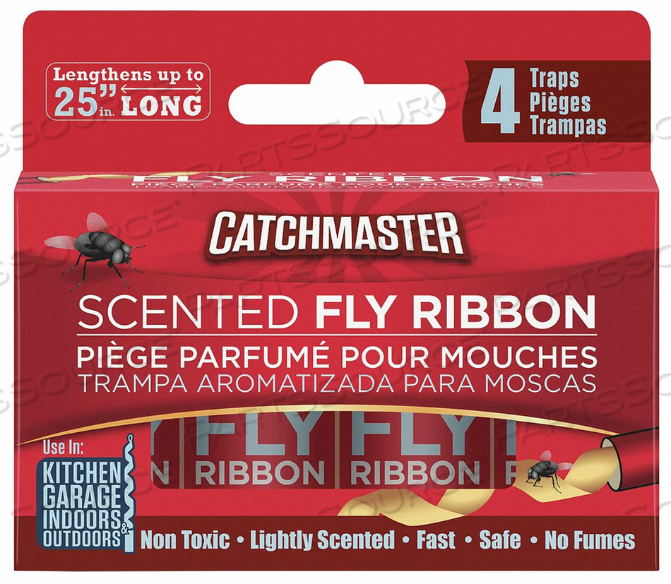 FLY TRAP 25 IN L 1-1/2 IN W PK4 by Catchmaster
