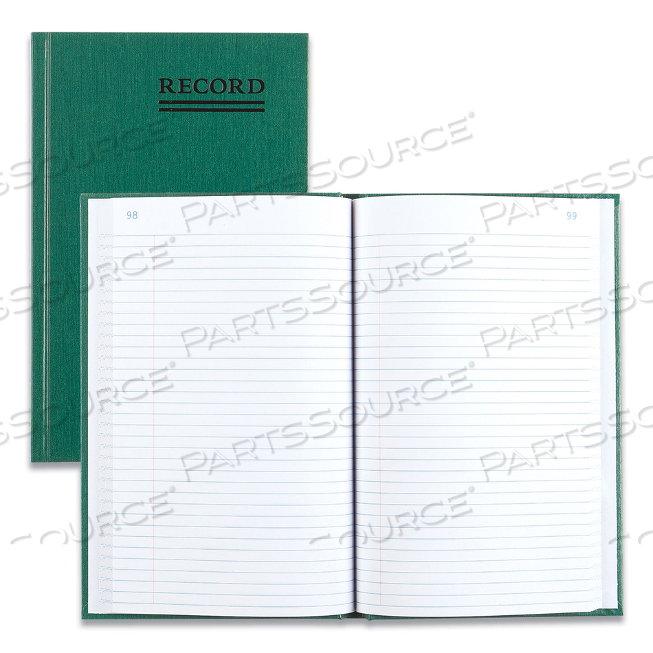 RECORD BOOK, RECORD RULED, 6-1/4" X 9-5/8", EMERALD COVER, 200 PAGES/PAD by National RECORD BOOK, RECORD RULED, 6-1/4" X 9-5/8", EMERALD COVER, 200 PAGES/PAD by National
