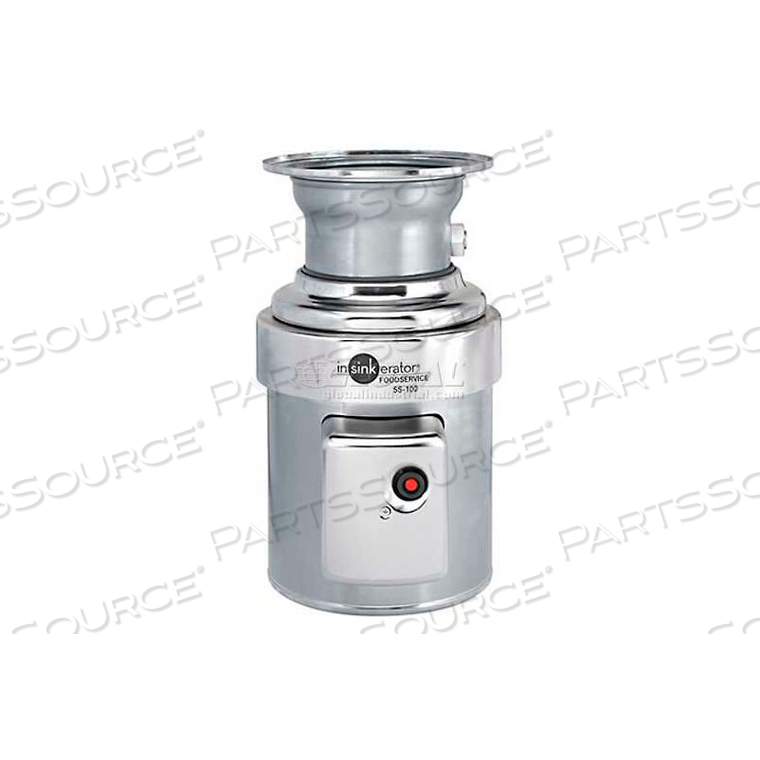 COMMERCIAL GARBAGE DISPOSER W/12" BOWL & MSLV CONTROL PANEL, 1 HP 