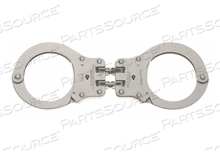 HANDCUFFS HINGED STEEL 12 OZ 2 KEYS by Peerless-AV
