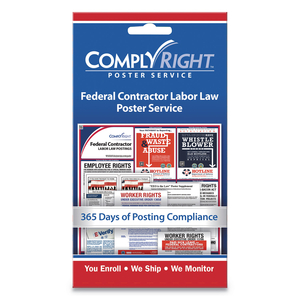 LABOR LAW POSTER SERVICE, "FEDERAL CONTRACTOR LABOR LAW", 4 X 7 by Complyright LABOR LAW POSTER SERVICE, "FEDERAL CONTRACTOR LABOR LAW", 4 X 7 by Complyright