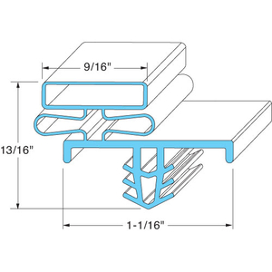 DOOR GASKET - 22-1/2" X 58-5/16" by Delfield