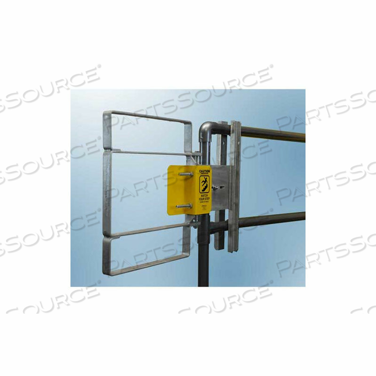 XL SERIES CARBON STEEL GALVANIZED CLAMP-ON SELF-CLOSING SAFETY GATE, FITS OPENING 17-18.5" 