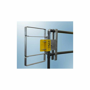 XL SERIES CARBON STEEL GALVANIZED CLAMP-ON SELF-CLOSING SAFETY GATE, FITS OPENING 17-18.5" by Fabenco Inc.