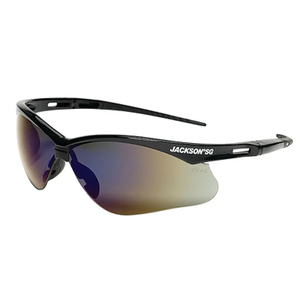 50009 JACKSON SAFETY SG SAFETY GLASSES, CUSTOMIZABLE, BLUE MIRROR, ANTI-SCRATCH by Jackson Safety