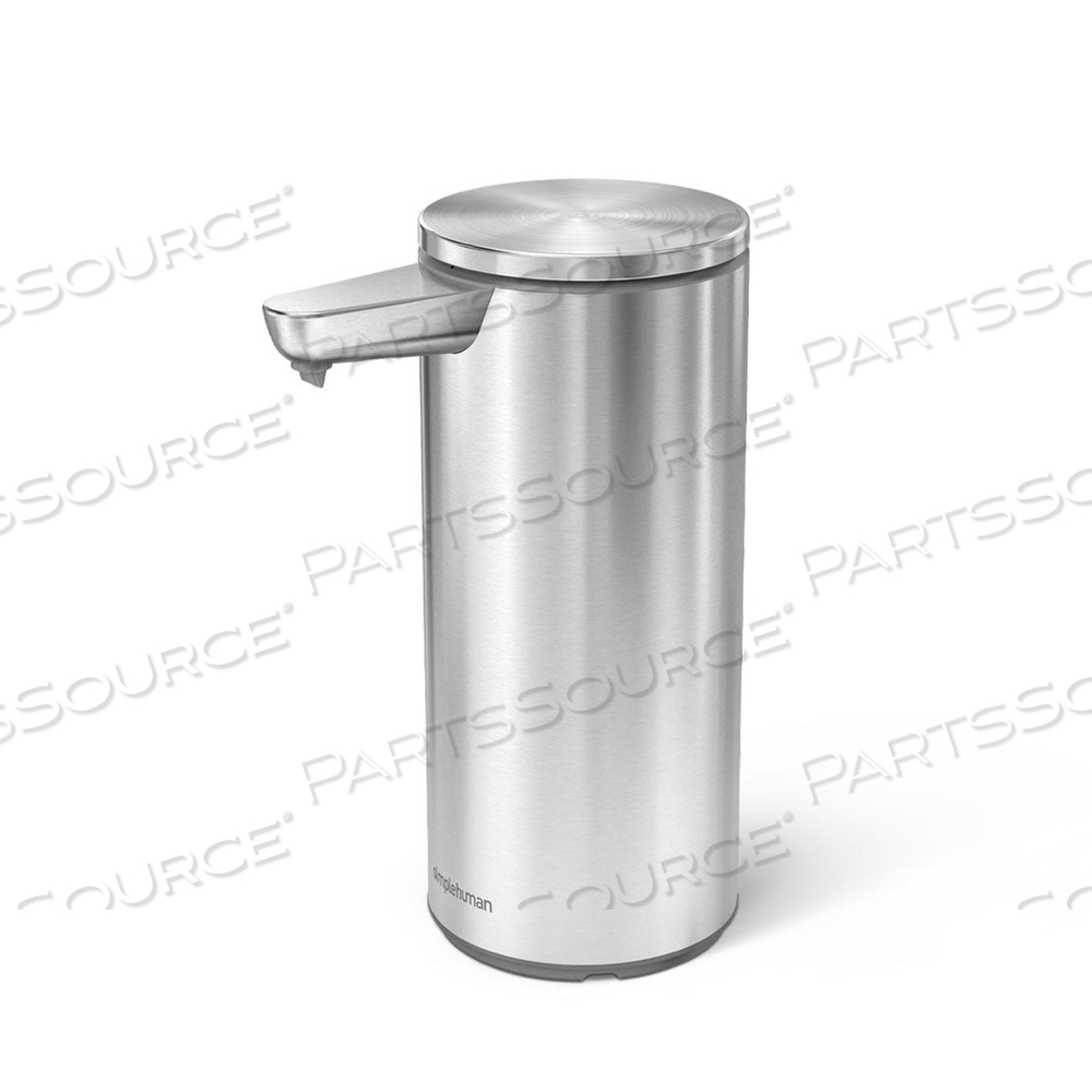 9OZ LIQUID STAINLESS STEEL RECHARGEABLE SOAP DISPENSER SENSOR PUMP WITH SAMPLE SOAP 