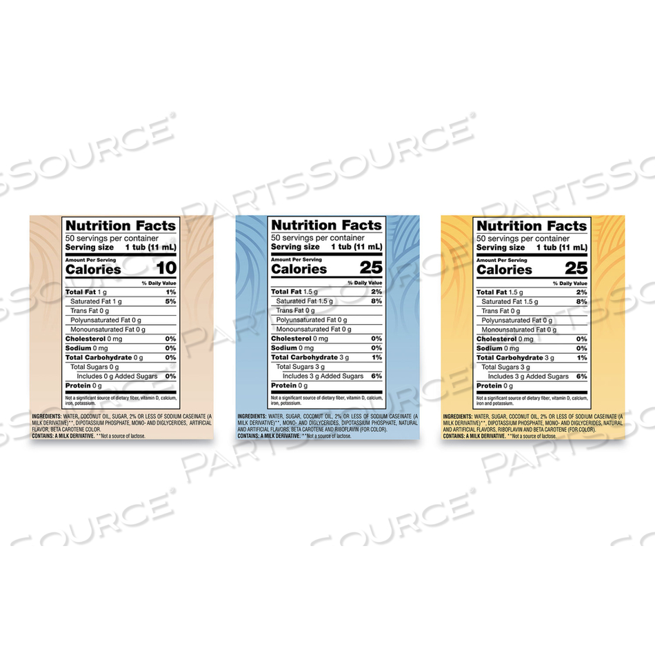 LIQUID COFFEE CREAMER, FRENCH VANILLA/HAZELNUT/ORIGINAL, 0.38 OZ MINI CUPS by Coffee-Mate