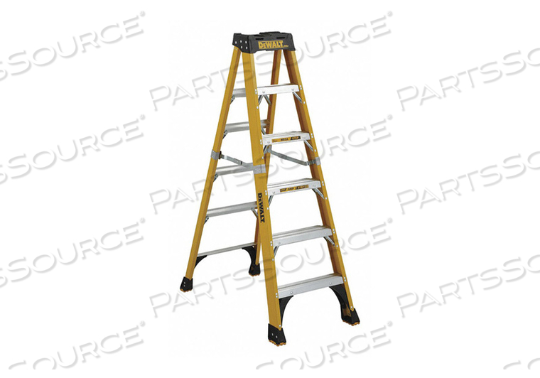 STEPLADDER FIBERGLASS 6 FT H 500 LB CAP by DeWalt STEPLADDER FIBERGLASS 6 FT H 500 LB CAP by DeWalt