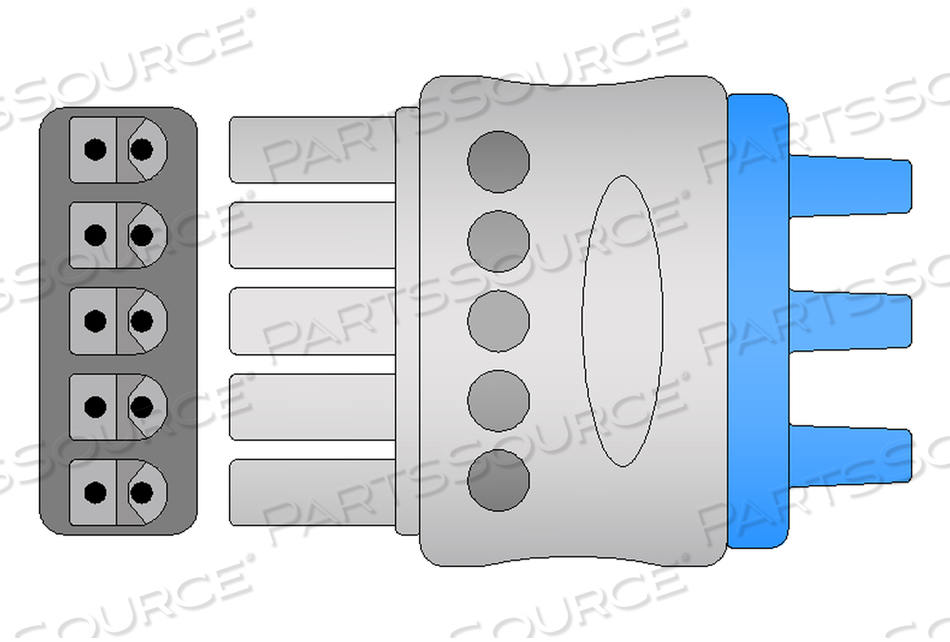 LEADWIRE SET, 24IN SIZE, LATEX-FREE, PINCH CONNECTOR TYPE, 3 NUMBER OF LEADS, FOR USE WITH: FOR PASSPORT 2, PASSPORT 2LT, SPECTRUM, TRIO by Mindray North America LEADWIRE SET, 24IN SIZE, LATEX-FREE, PINCH CONNECTOR TYPE, 3 NUMBER OF LEADS, FOR USE WITH: FOR PASSPORT 2, PASSPORT 2LT, SPECTRUM, TRIO by Mindray North America