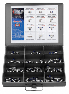 PTC FITTINGS KIT 60 PIECES 1/8 IN SIZE by Aignep USA