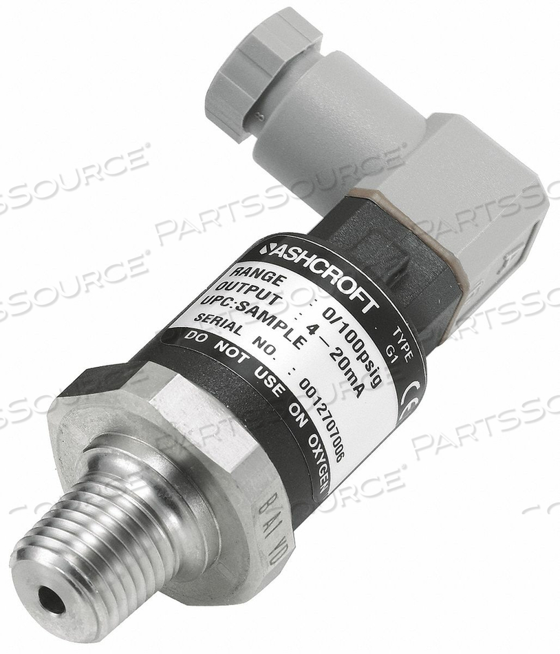 D3855 PRESSURE TRANSDUCER RANGE 0 TO 100 PSI by Ashcroft Inc.