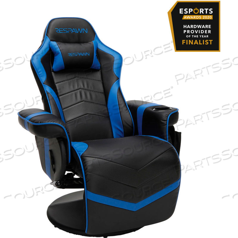 RESPAWN-900 RACING STYLE GAMING RECLINER, RECLINING GAMING CHAIR, IN BLUE () 