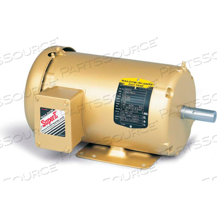 MOTOR, 7.5HP, 3525RPM, 3PH, 60HZ, 213T, 3733M, TEFC, F by BALDOR MOTOR, 7.5HP, 3525RPM, 3PH, 60HZ, 213T, 3733M, TEFC, F by BALDOR