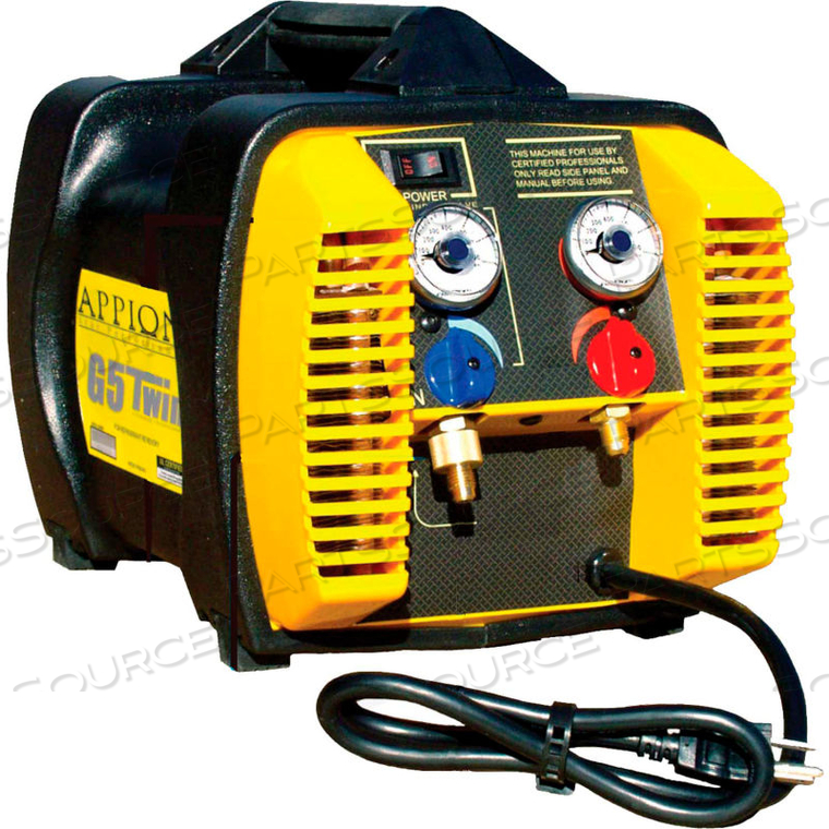 PORTABLE REFRIGERANT RECOVERY UNIT OIL-LESS TWIN CYLINDERS by National Refrigeration Company PORTABLE REFRIGERANT RECOVERY UNIT OIL-LESS TWIN CYLINDERS by National Refrigeration Company