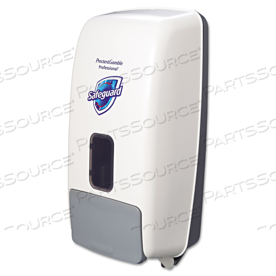 FOAM HAND SOAP DISPENSER, 1,200 ML, WHITE/GRAY by Safeguard FOAM HAND SOAP DISPENSER, 1,200 ML, WHITE/GRAY by Safeguard