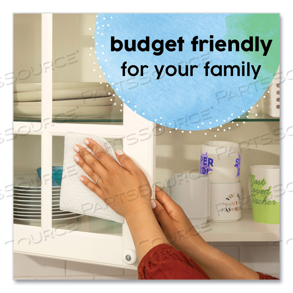 ESSENTIALS SELECT-A-SIZE KITCHEN ROLL PAPER TOWELS, 2-PLY, 124 SHEETS/ROLL, 12 ROLLS 